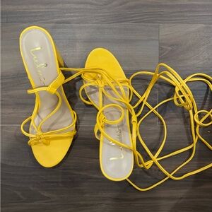 Lulus Yellow Heels